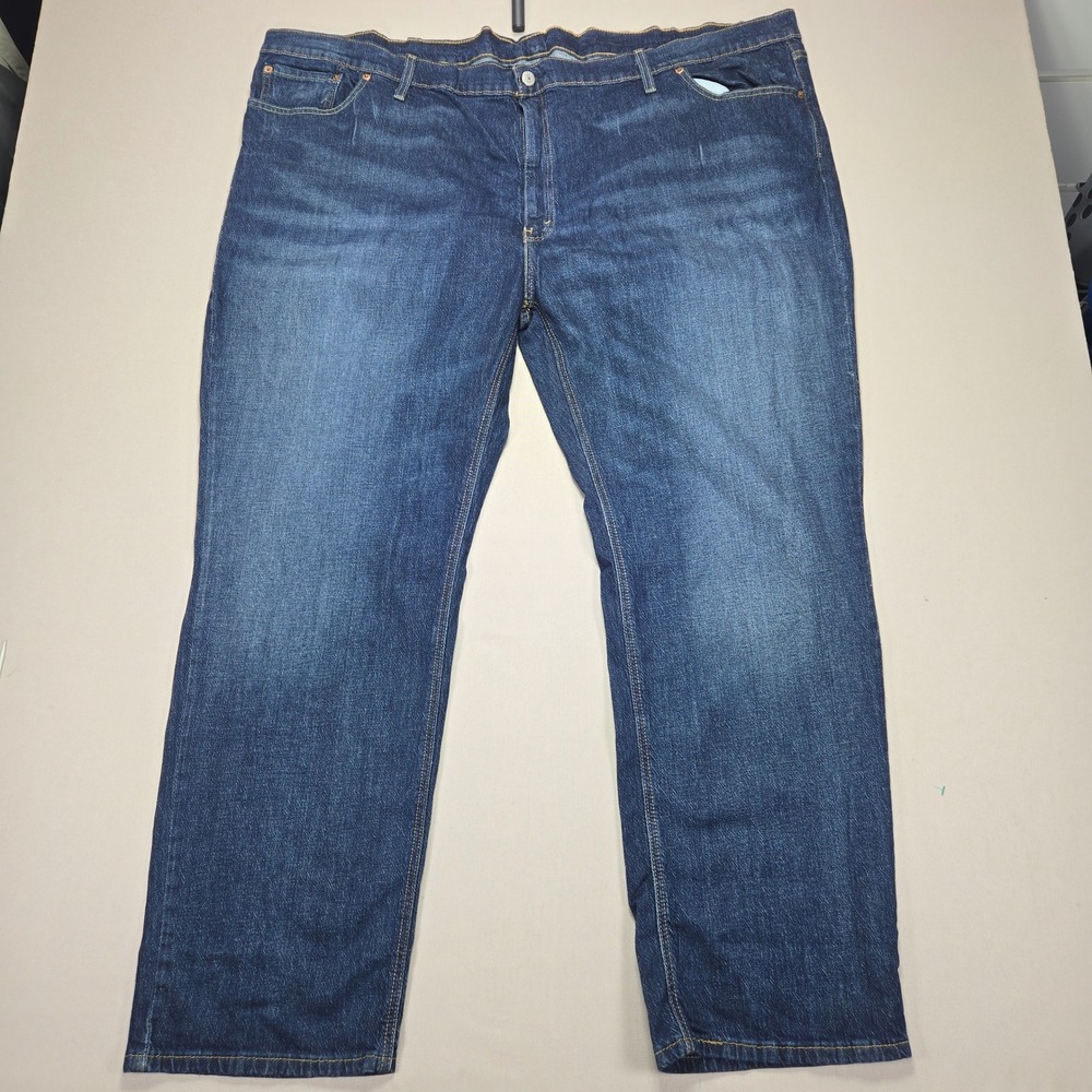 Levi's 541 Athletic Fit Jeans Dark Wash Denim Comfort Stretch W54 L32